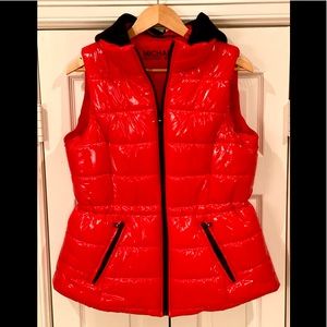 Michael Kors Glossy Puffer Vest